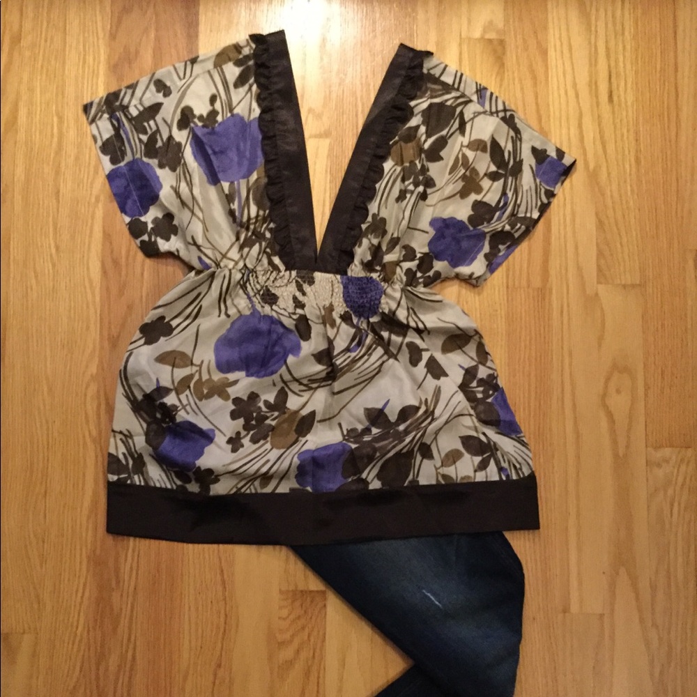 Beautiful Silk Anthro Blouse